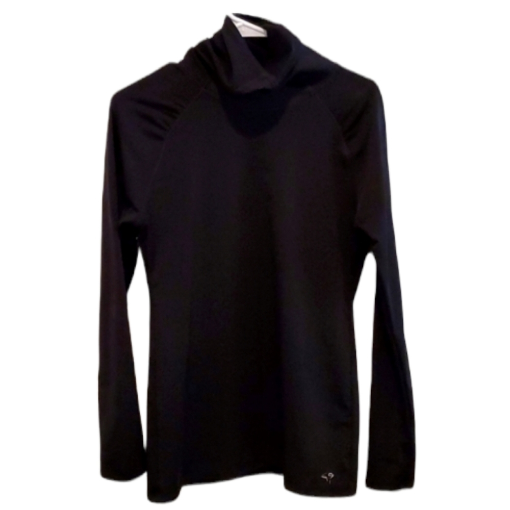 CHAMPION Duo Dry Women's Running Turtleneck - Black - Medium